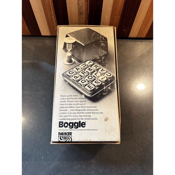 Vintage BOGGLE 1976 1977 Parker Brothers Hidden Word Games - Picture 4 of 4